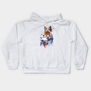 FOX Colorful Watercolor Kids Hoodie